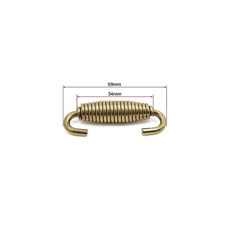 uxcell 2pcs Stainless Steel Gold Tone Swivel Motorcycle Exhaust Pipe