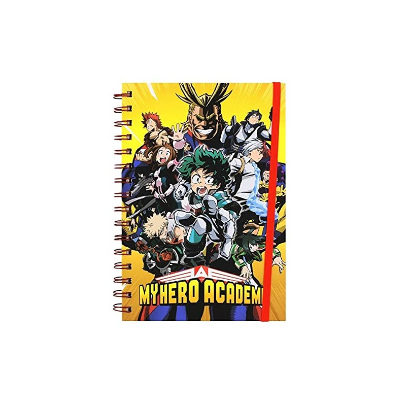 My Hero Academia Radial Character Burst A5 Spiral Bound Notebook