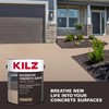 KILZ Decorative Concrete Coating, Interior/Exterior, Slip Resistant, Tan, 1 Gallon