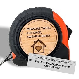 Funny Tape Measure for Adults 25 ft - Customized Measuring Tape - Gag Gifts for Adults - Measure Twice Cut Once, Swear Silently - Easy-Read 25 Ft Tape Measure for DIY, Construction, and Crafts
