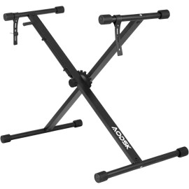 Unbranded Soporte para teclado Single-X, ancho y altura ajustables, soporte para piano