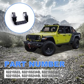82215524 Grips Grab Handles Compatible with 2018-2023 Jeep Wrangler & Gladiator JL JT Front Rear Roll Bar Grab Handles 4 Door, Replace for 82215524 82215523AC