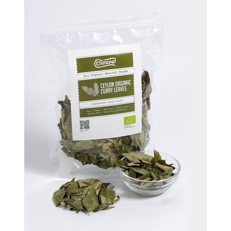 Ceylon Organic Curry Leaves 25g, Rich Aroma, Unique Flavour, Taste,