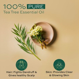 Advansed Tea Tree Essential Oil | 100% Pure| for Dandruff Control & Glowing Skin |14ml