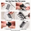 Elastic No-Tie Shoelaces with Button Lock – Stretch Round Laces
