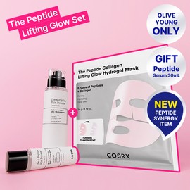 COSRX The Peptide Lifting Glow Set (+Serum 150ml+30ml+Mask Sheet 1ea) - [SET] Set (+Serum 150ml+30ml+Mask Sheet 1ea)