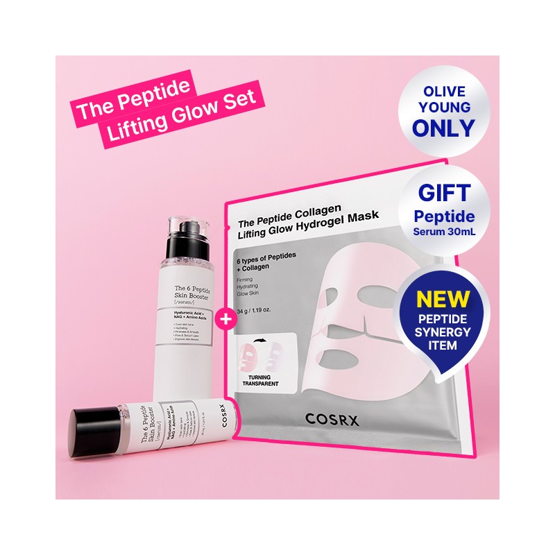COSRX The Peptide Lifting Glow Set (+Serum 150ml+30ml+Mask Sheet 1ea)