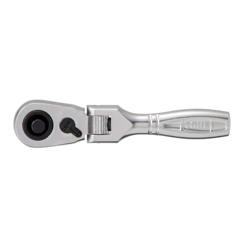 TONE Compact Short Swivel Ratchet Handle (Hold Type) RH3FCHS 3/8