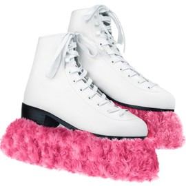 Ice Skate Guards Fuzzy Hockey Soakers for Figure Skates Guards for Girls Boys Youth Women Men Adult