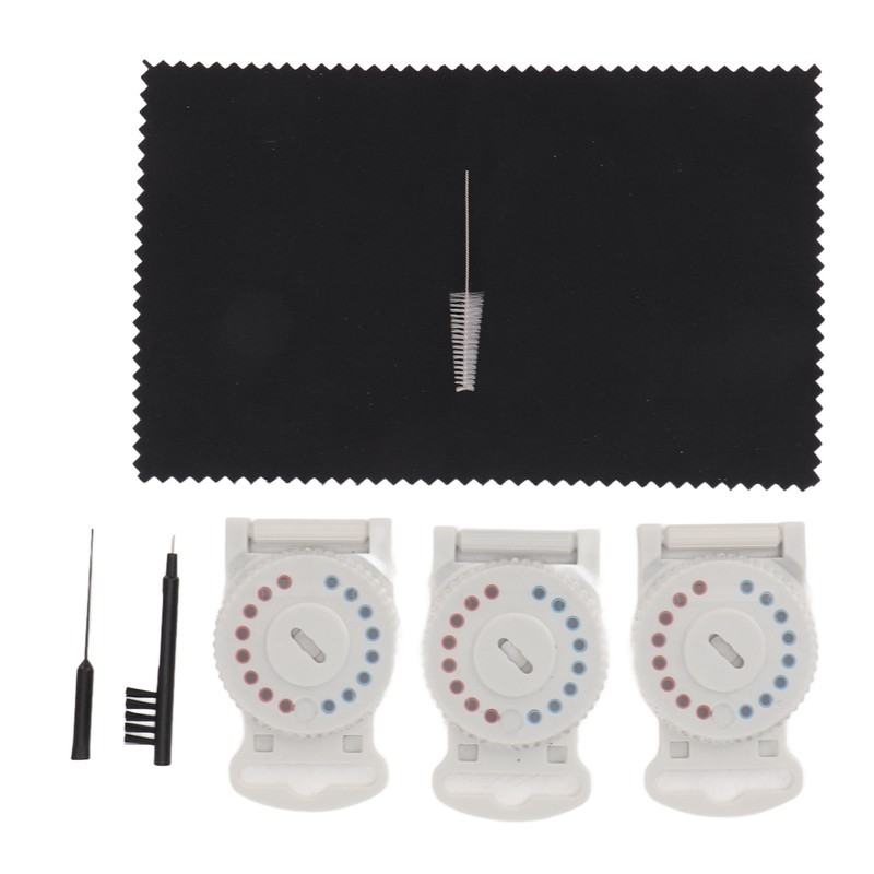 Hearing Amplifier Cleaning Kit Replacement Wax Filters Set with Cloth