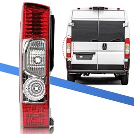 Convitex Replacement Driver Side Tail Light Without Circuit for RAM ProMaster 1500 2500 3500 for 2010-2023, w/o Bulbs Harness, Work Van Left Rear Lamp for 4725947AB LH