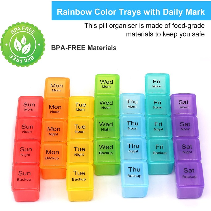 Extra Large Weekly Pill Box Organiser - Pasking XL Pill