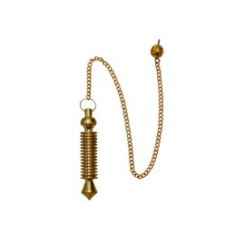 Péndulos de metal curativo para adivinación, oro 16 anillos ISIS acero cobre péndulo de alta energía péndulo de Bronce péndulos de mesa MP33