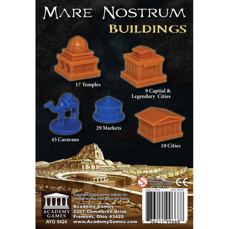 Academy Games Mare Nostrum Buildings Board Game Ages 14 and