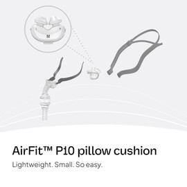 ResMed AirFit P10 Nasal Pillow Cushion - CPAP Mask Accessories Replacement - Soft Lightweight Silicone - Dual Wall - Medium