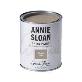 Annie Sloan Satin Paint (French Linen, 25 Fl Oz/750 mL). Soft sheen for interior wood and metal. Self-leveling, all-in-one paint with no wax or lacquer required.