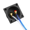 [Stereo Connector square push type] One-Touch Recessed Speaker Terminal Box