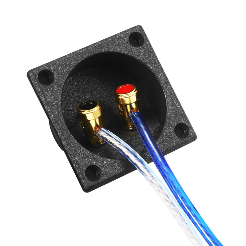 [Stereo Connector square push type] One-Touch Recessed Speaker Terminal Box