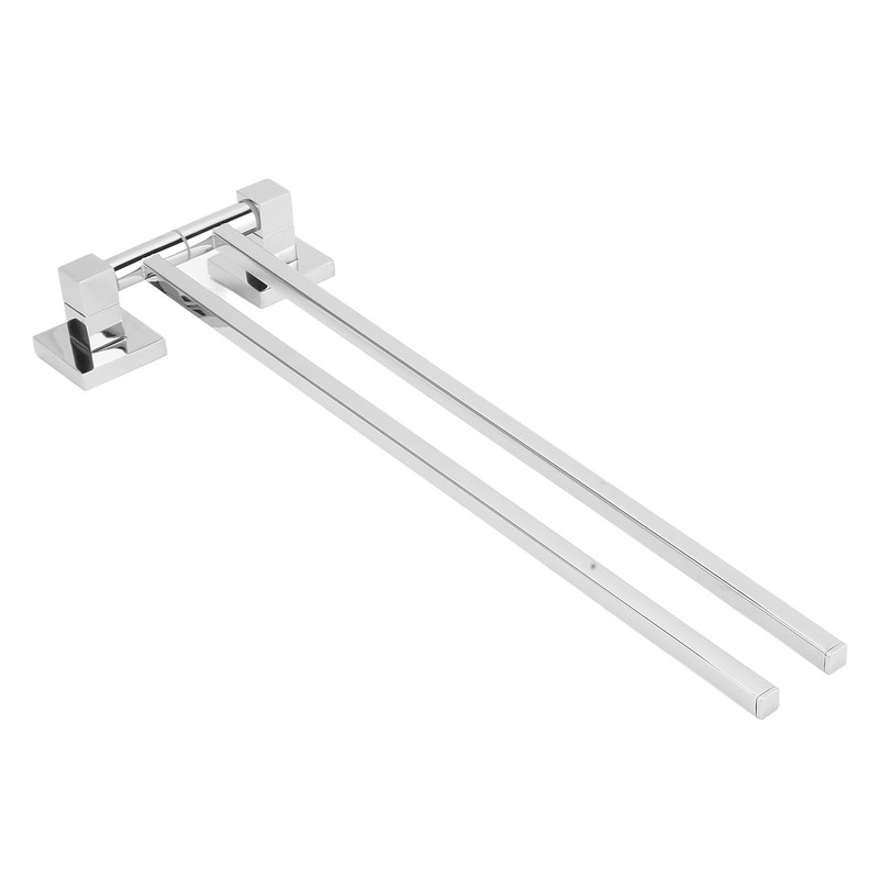 Stainless Steel Towel Rack Bar 180° Rotatable Towel Bathrobe Hanger