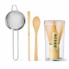 Bamboo Matcha Whisk Set for Tea Making – 4-Piece Chasen
