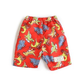 Escape Swim Shorts, Full Handle Swim Pants, Boys, red, 130