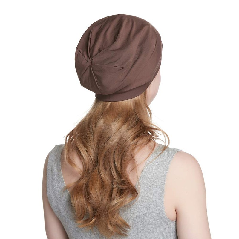 Alnorm Cosy satin lined slouchy beanie cap with soft elastic