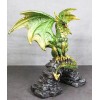 Ebros Gift Green And Gold Scales Behemoth Dragon Perching On