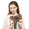 YULUENZE Brown Dachshund Paw Makeup Bag Cute Small Organizer Bag
