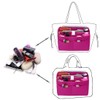 ZTUJO Purse Organizer Insert, Felt Bag Organizer with Metal Zipper,