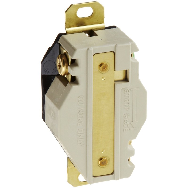 Locking Devices, Twist-Lock, Industrial, Flush Receptacle, 20A 250V AC, 2-Pole