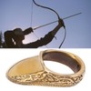 Archery Thumb Rings Good Protection Engraving Pattern Brass Finger Protector