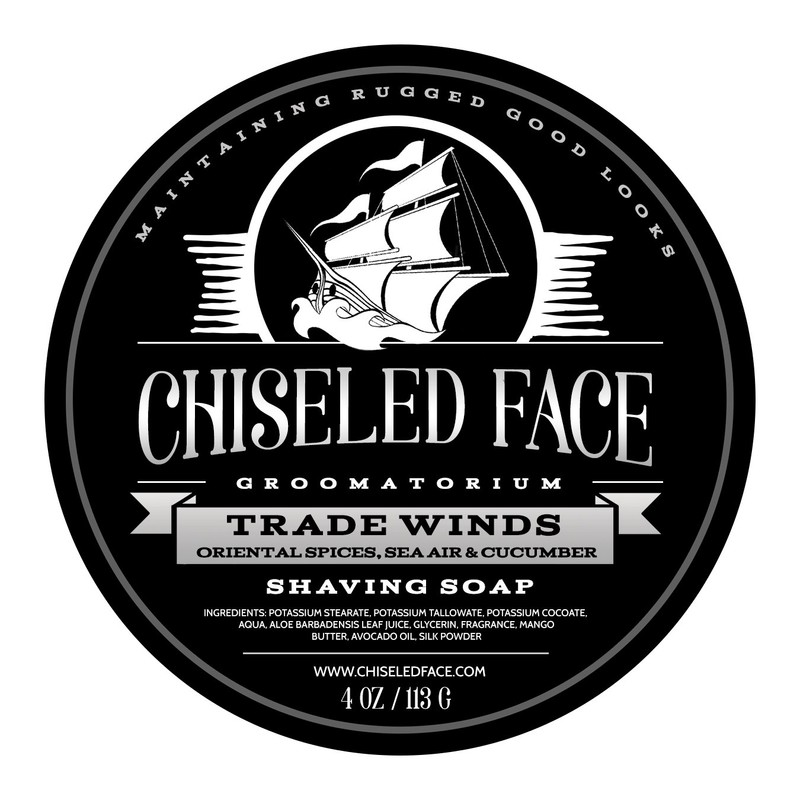 Trade Winds - Handmade Luxury Shaving Soap from Chiseled Face