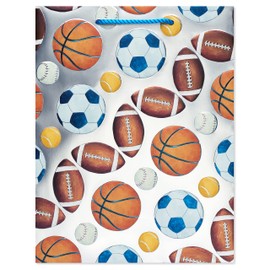Papyrus 13" Large Gift Bag (Sports) for Graduation, Birthdays and All Occasions (1 Bag)