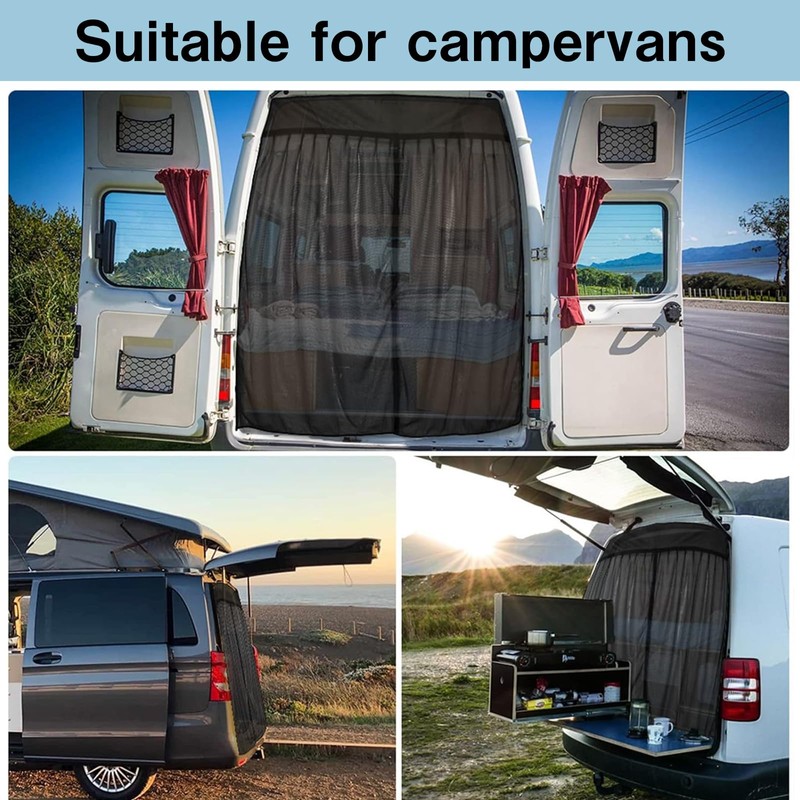 Tailgate Mosquito Net, Wing Door Boot Cover, Sun Protection, 165