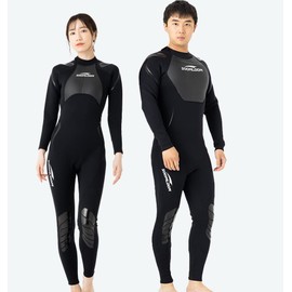 SoomLoom Men's Women's Wetsuit, 0.06 inch (1.5 mm), Back Zip, Neoprene, UV Protection, XL, Women's