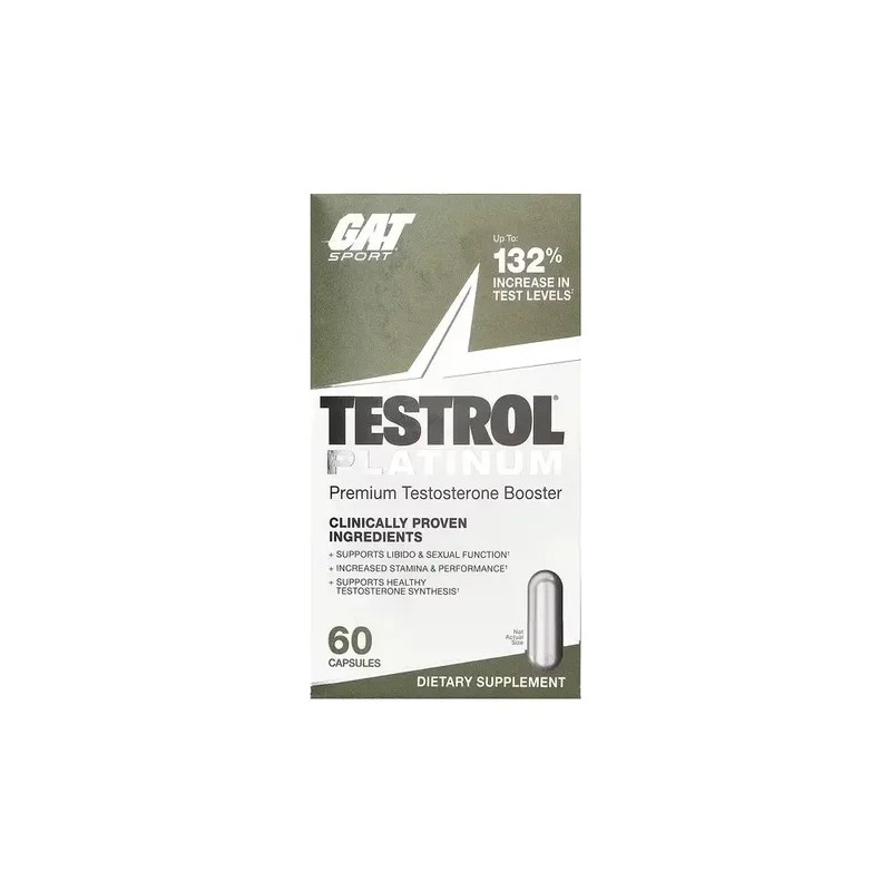 Testrol Platinum 60 Caps Gat Sport Precursor De Testosterona