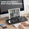 TSJ OFFICE Desktop Whiteboard Dry-Erase-Board - Computer Keyboard Stand White