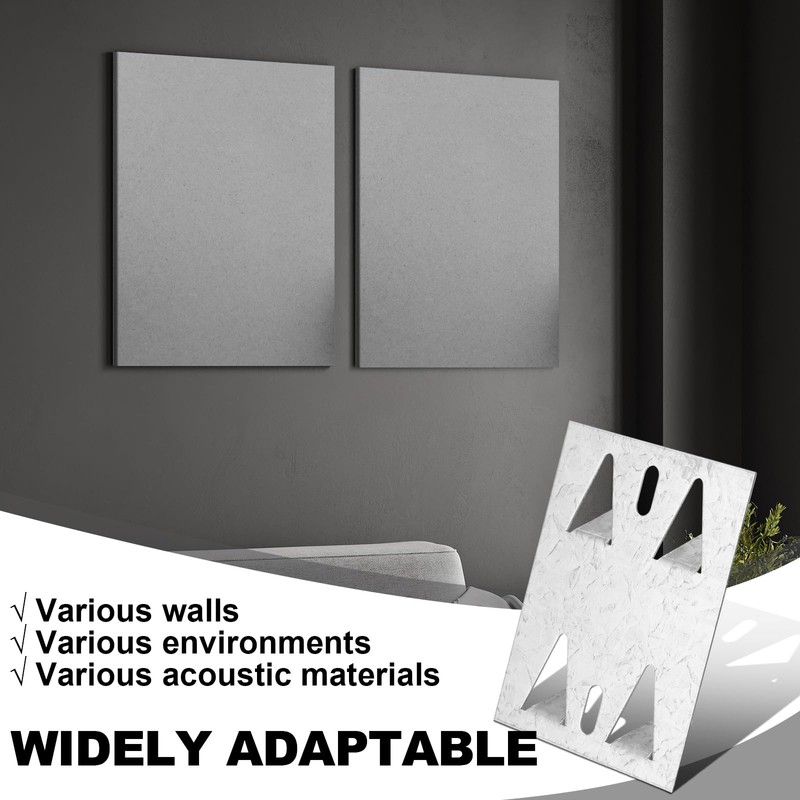 Blulu 25 Pcs Surface Mount Impaler for Wall Mounting Acoustic