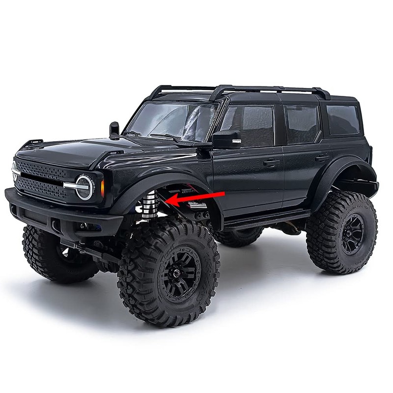 RCBOYZ 56 mm Shock Absorber Adjustable RC Shocks for TRX4M