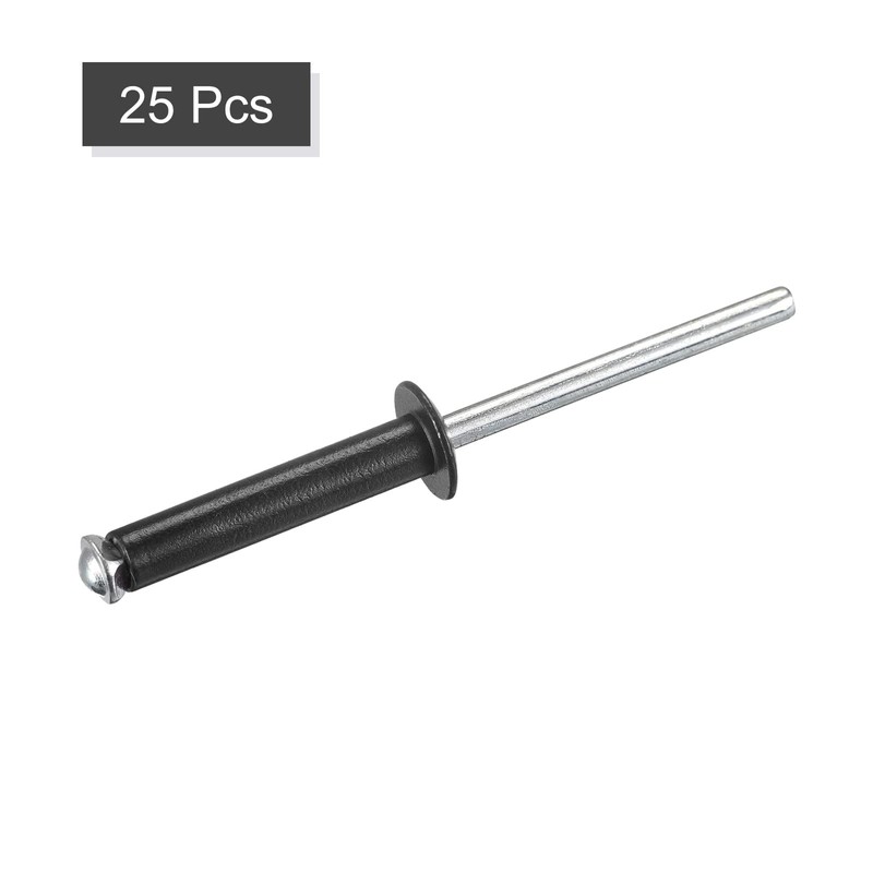 sourcing map Blind Rivets 5 mm x 25 mm Flat