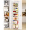 Delamu Narrow 9-Tier Over the Door Pantry Organizer, Adjustable Pantry