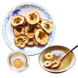 Chinese Herbal Tea Hawthorn Sliced Tea New Scented Tea Health Care Flowers Tea Top-Grade Healthy Green Food (100g)