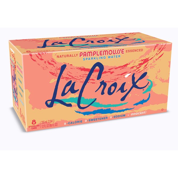 LaCroix, Sparkling Water Grapefruit, 12 oz (pack of 8)