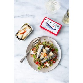 Matiz Spicy Wild Spanish Sardines in Olive Oil and Piri Piri Pepper, 4.2 oz (1 Pack) | Imported from Spain | Wild-Caught and Hand-Packed |