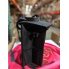 Lusso Black Car Trash Can, 3.5 Gallon, Manual-Lift Opening Mechanism,