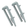 QUAILITAS Dishwasher Rail Cap Replacement [Pack of 2] Plastic Rear