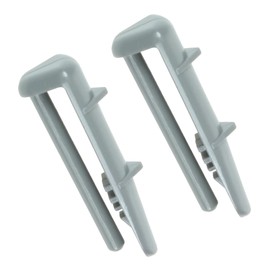 QUAILITAS Dishwasher Rail Cap Replacement [Pack of 2] Plastic Rear Rail Basket End Caps for Dishwashers | Fits Belling, Flavell, Lamona, Diplomat, Beko – Dishwasher Accessories