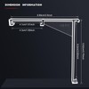 4 Pieces Valance Clips Vertical Blind Clear Valance Clip Bracket
