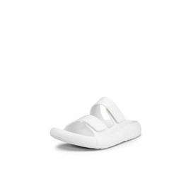 ECCO Unisex Cozmo EVA Slide Sandal, White, 9-9.5 US Men