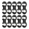 Saipe 10 Pcs Bike Cable Clasps Bicycle Rotatable S-Hook Clips